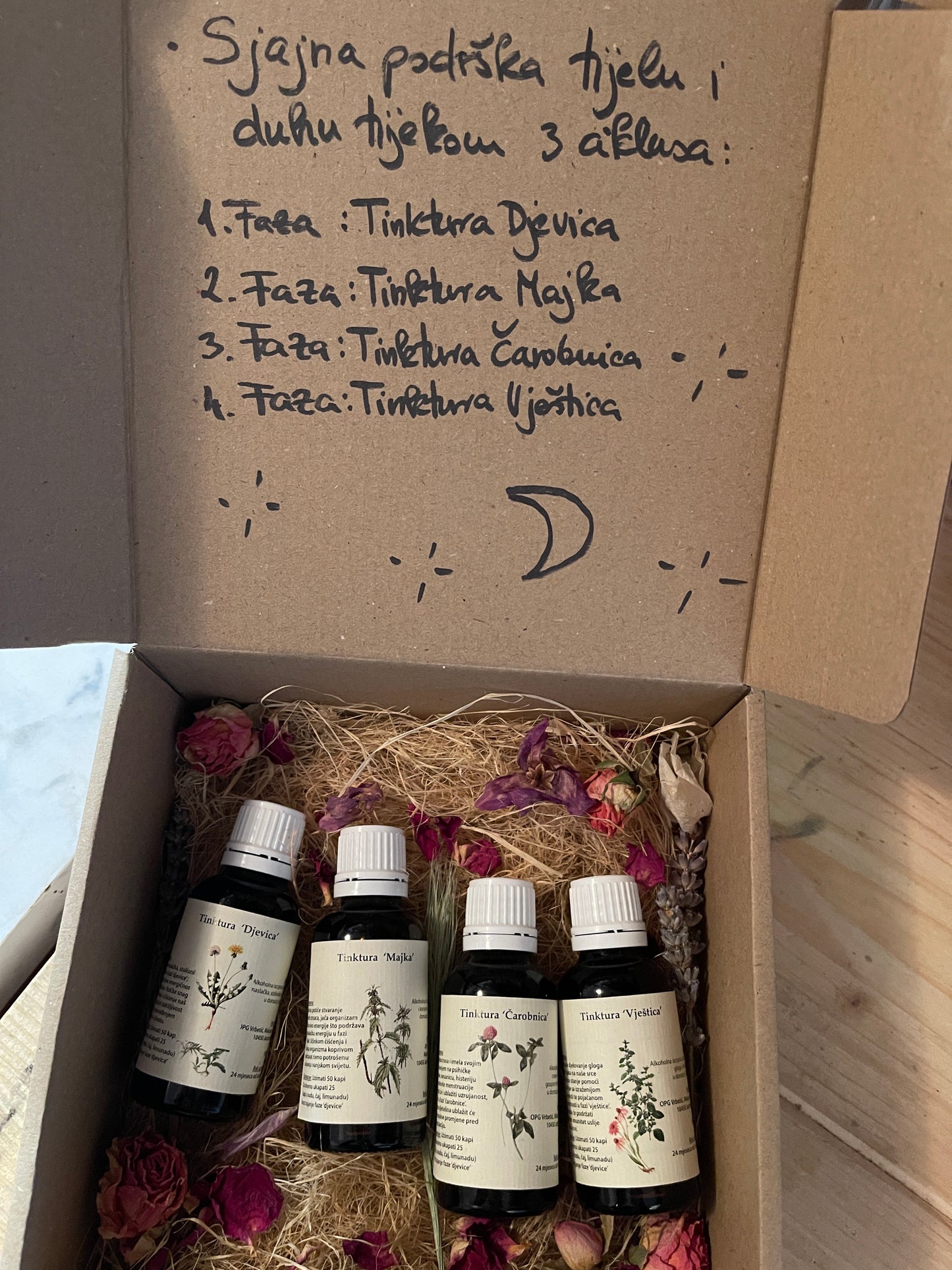 Set tinktura 4 faze menstrualnog ciklusa